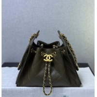 Well Crafted Chanel 25 Mini Handbag Grained Calfskin & Gold-Tone Metal AS5631 Dark Olive 2026