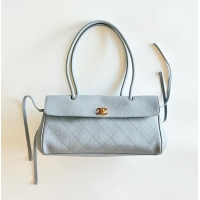 Inexpensive Chanel Small Shopping Bag In Grained Calfskin & Gold-Tone Metal AS6288 Light Blue 2026