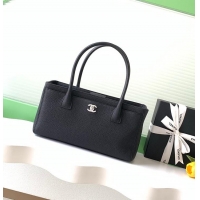 Buy Fashionable Chanel Cerf Tote Bag Grained Calfskin AP6288 Black