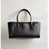 Luxury Cheap Chanel Small Tote Calfskin & Gold-Tone Metal AP6278 Black