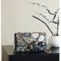 Top Quality Discount Chanel Classic 11.12 handbag/Satin/sequins/glass pearls & gold AP6290