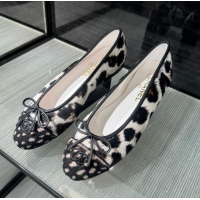 Grade Promotional Chanel Pony Hair Cap Toe CC Ballerina Flats CH2365 Black 2026