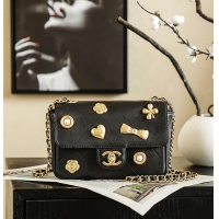 Buy Grade Chanel 25 Handbag in Grained Calfskin and Gold-tone Metal AS5179 Black 2026