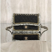 Best Price Chanel Classic Cotton Tweed & Gold-Tone Metal AS5188 Black 2026