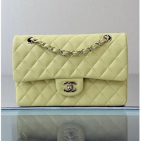 Reasonable Price Chanel Classic Flap Bag Caviar Leather AP4176 Sorbet Yellow 2026