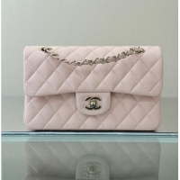 Luxury Cheap Chanel Classic Flap Bag Caviar Leather AP4176 Rose Sakura 2026