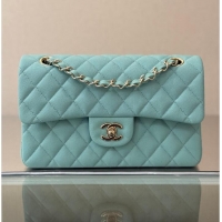 Best Price Chanel Classic Flap Bag Caviar Leather AP4176 Tiffany Blue/Gold 2026