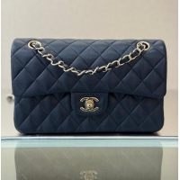 Luxury Cheap Chanel Classic Flap Bag Caviar Leather AP4176 Navy Blue/Gold 2026