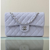 Top Grade Chanel Classic Flap Bag Caviar Leather AP4176 Lilac/Silver 2026