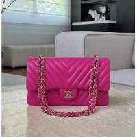 Market Sells Chanel Medium Chevron Coco Handle Bag AS5199 Rose Red 2026