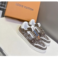 Good Looking Louis Vuitton LV Trainer Sneakers Denim Dark Green Monogram Canvas 6062302