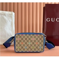 Promotional Gucci GG Multicolor Small Bag In Fabric 589567 Beige/Dark Brown 2026