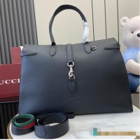 Trendy Design Gucci Large Tote Bag With Hook Closure Rouge 739078 Black 2026