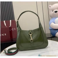 Promotional Gucci Jackie Small Shoulder Bag in Original Leather 782849 Green 2026