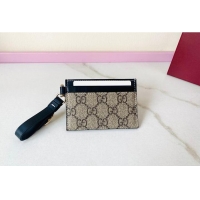 Market Sells Gucci GG Emblem Card Case With Strap 782850 Black 2026