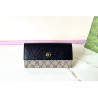 Reasonable Price Gucci GG Supreme Continental Wallet 782852 Black 2026