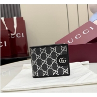 Best Price Gucci GG Bi-fold Wallet In GG Fabric 782857 Black/Silver 2026