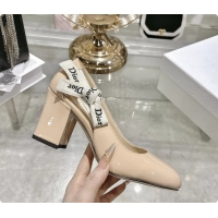 Top Design Dior Jadior Beige Patent Calfskin Leather Pumps Shoes 85MM 6062505
