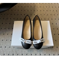 Most Popular Dior Jadior Ballet Flats Black Lambskin Leather 6062602