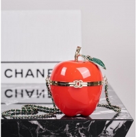 Buy Cheap Chanel Métiers d'art Apple Minaudiere Laquered Metal With Enamel AS4659 Red/Green/Gold 2026
