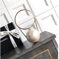 Promotional Chanel Pearl Ring Minaudiere With Plexi & gold-tone metal AS4660 Pearly White 2026