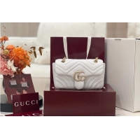 Good Looking Gucci GG Marmont Small Shoulder Bag In Leather 828712 White 2026