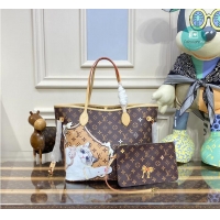 Buy Inexpensive Louis Vuitton Monogram Canvas Neverfull MM Cat M41256
