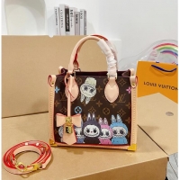 Pretty Style Louis Vuitton OnTheGo Monogram Labubu M27587 Brown 2026