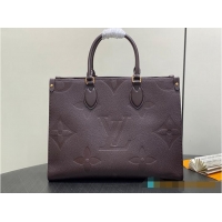Best Price Louis Vuitton Monogram Empreinte OnTheGo MM M25523 Chocolate 2026