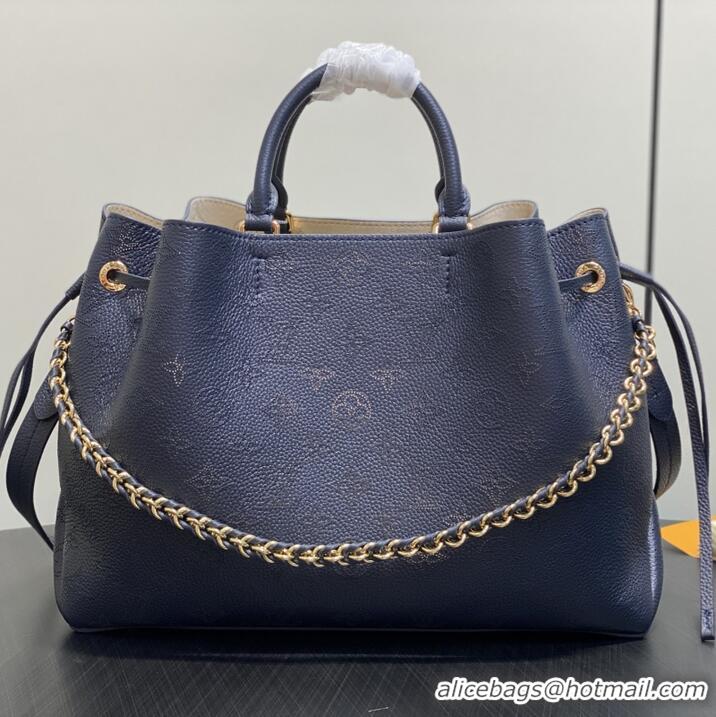 Promotional Louis Vuitton Bella Tote Bag in Mahina Perforated Calfskin M14316 Navy Blue 2025
