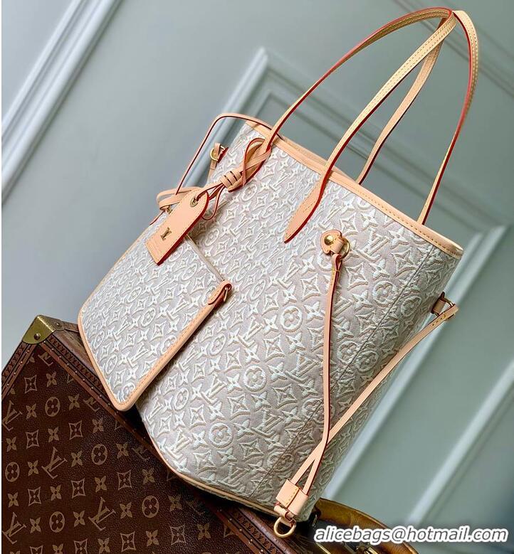 ​New Fashion Louis Vuitton Monogram Emblème Peuplier Jacquard Textile Neverfull MM M2A381 2026