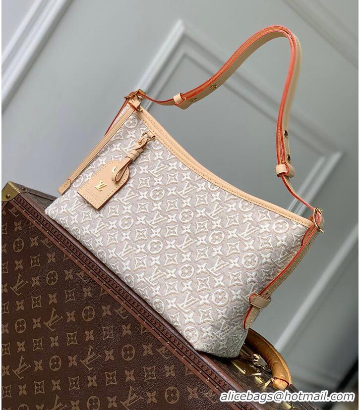 Top Grade Louis Vuitton Monogram Emblème Peuplier Jacquard textile Carryall East-West M2A136 2026
