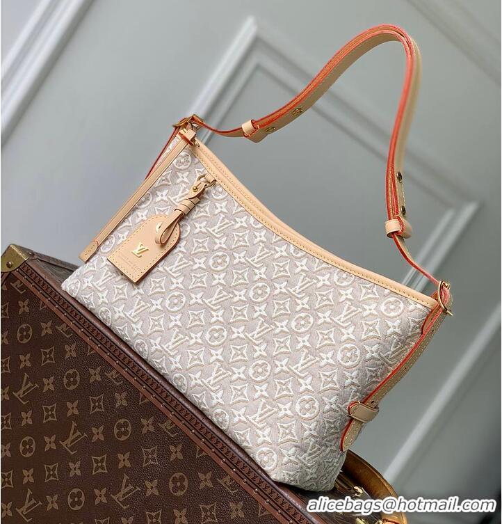 Top Grade Louis Vuitton Monogram Emblème Peuplier Jacquard textile Carryall East-West M2A136 2026