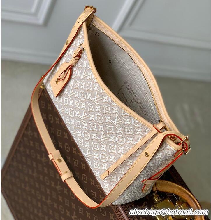 Top Grade Louis Vuitton Monogram Emblème Peuplier Jacquard textile Carryall East-West M2A136 2026