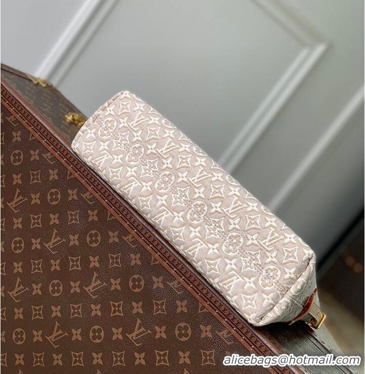 Top Grade Louis Vuitton Monogram Emblème Peuplier Jacquard textile Carryall East-West M2A136 2026