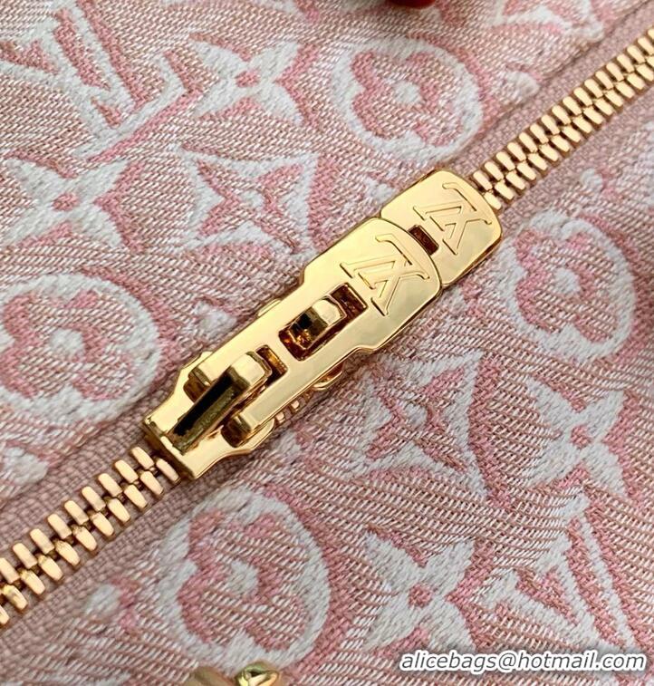 New Design Louis Vuitton Monogram Emblème Striped Canvas Speedy Bandoulière 20 M2A039 Rose Ruban 2026
