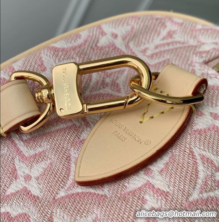 New Design Louis Vuitton Monogram Emblème Striped Canvas Speedy Bandoulière 20 M2A039 Rose Ruban 2026