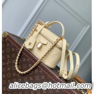 New Cheap Louis Vuitton Vanity Chain Pouch In Calfskin Leather M29051 Banana 2026