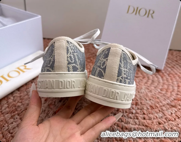Generous Dior WalknDior Platform Sneakers Gray Dior Oblique Embroidered Cotton Canvas 6070207