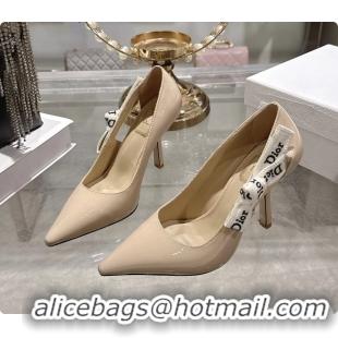Unique Style Dior Jadior Slingback Pumps Nude Patent Calfskin 95MM 6070212