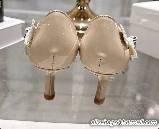 Good Quality Dior Jadior Slingback Pumps Nude Patent Calfskin 65MM 6070213