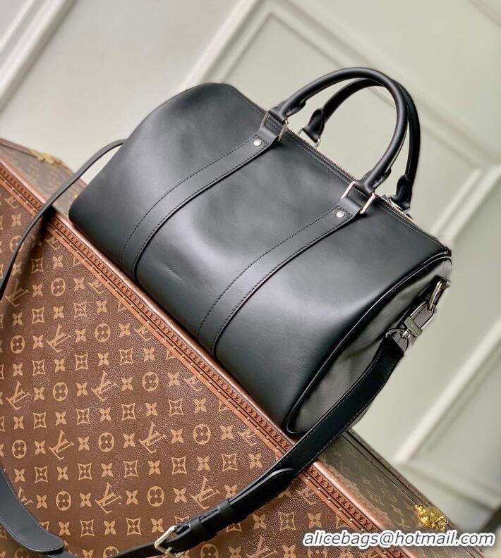 Best Product Louis Vuitton Keepall Cargo Bandouliere 35 Soft Cowhide handbag multi-color (no box) M28100 Black