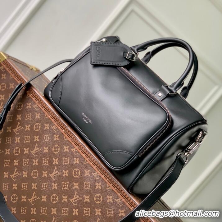 Best Product Louis Vuitton Keepall Cargo Bandouliere 35 Soft Cowhide handbag multi-color (no box) M28100 Black