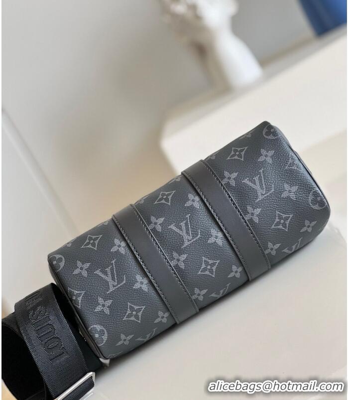 Inexpensive Louis Vuitton Monogram Eclipse Canvas Keepall Bandouliere 25 Mens Bag M46271