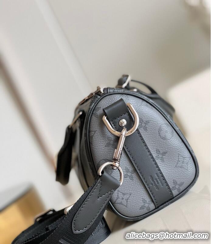 Inexpensive Louis Vuitton Monogram Eclipse Canvas Keepall Bandouliere 25 Mens Bag M46271