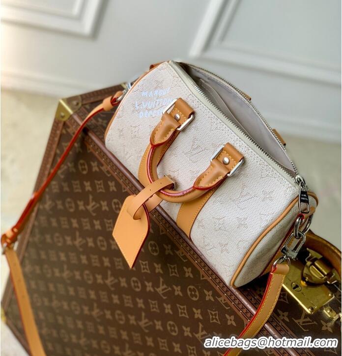 Famous Brand Louis Vuitton Keepall Bandouliere 25 Coated Canvas Handbag M27161