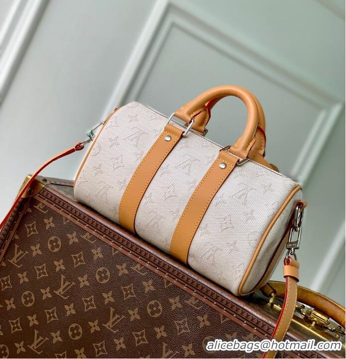Famous Brand Louis Vuitton Keepall Bandouliere 25 Coated Canvas Handbag M27161