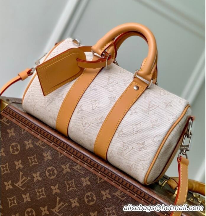 Famous Brand Louis Vuitton Keepall Bandouliere 25 Coated Canvas Handbag M27161