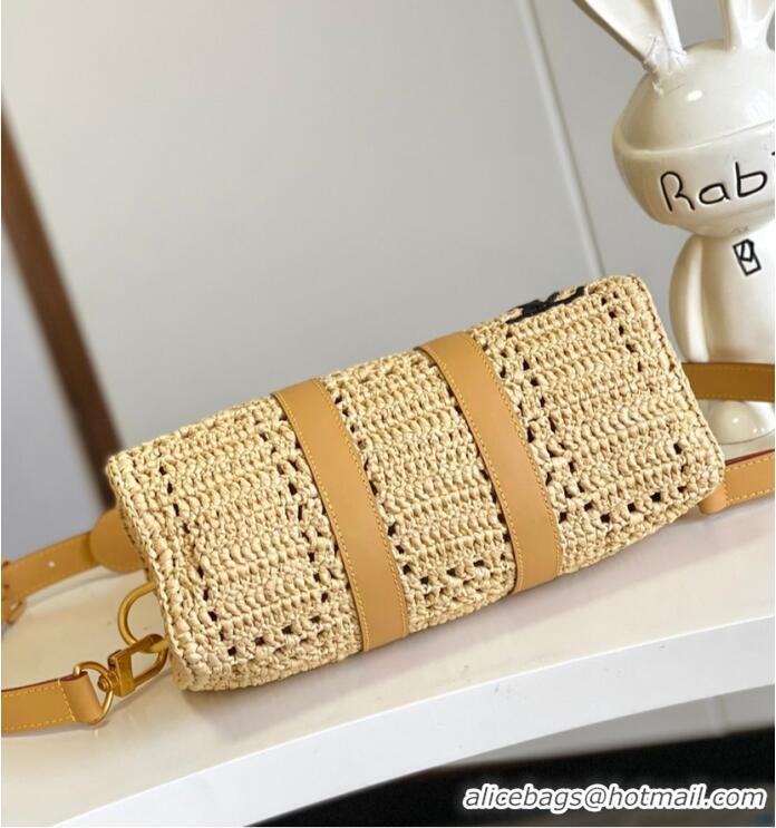 Luxury Cheap Louis Vuitton Raffia Keepall Bandouliere 25 Handbag M25010
