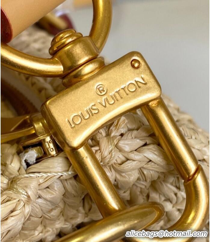 Luxury Cheap Louis Vuitton Raffia Keepall Bandouliere 25 Handbag M25010